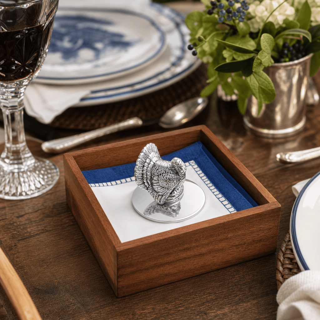 Arthur Court Game Birds Turkey Napkin Weight