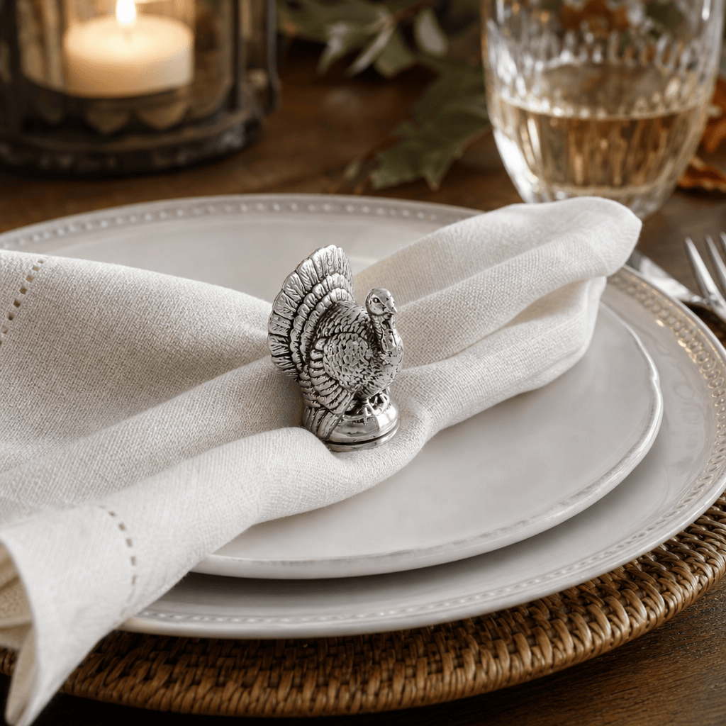 Arthur Court Game Birds Turkey Napkin Weight