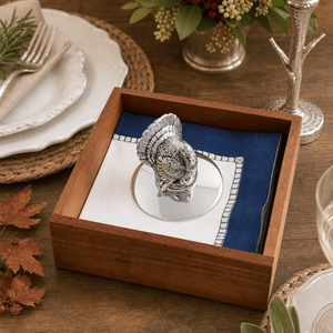 Arthur Court Game Birds Turkey Napkin Weight