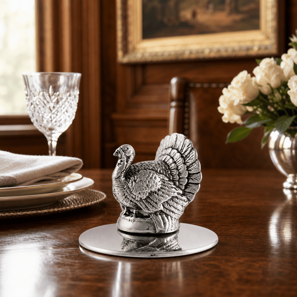Arthur Court Game Birds Turkey Napkin Weight