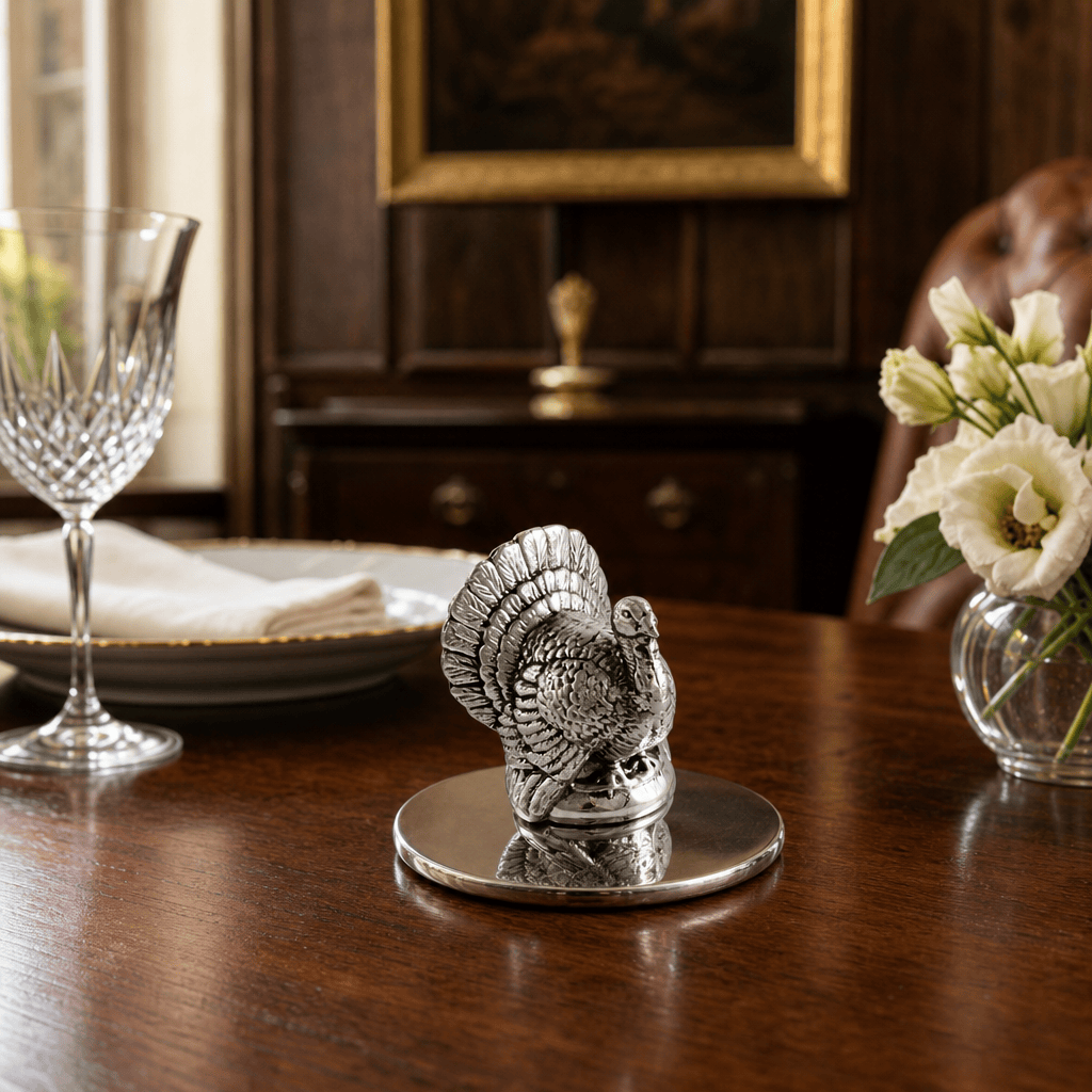 Arthur Court Game Birds Turkey Napkin Weight