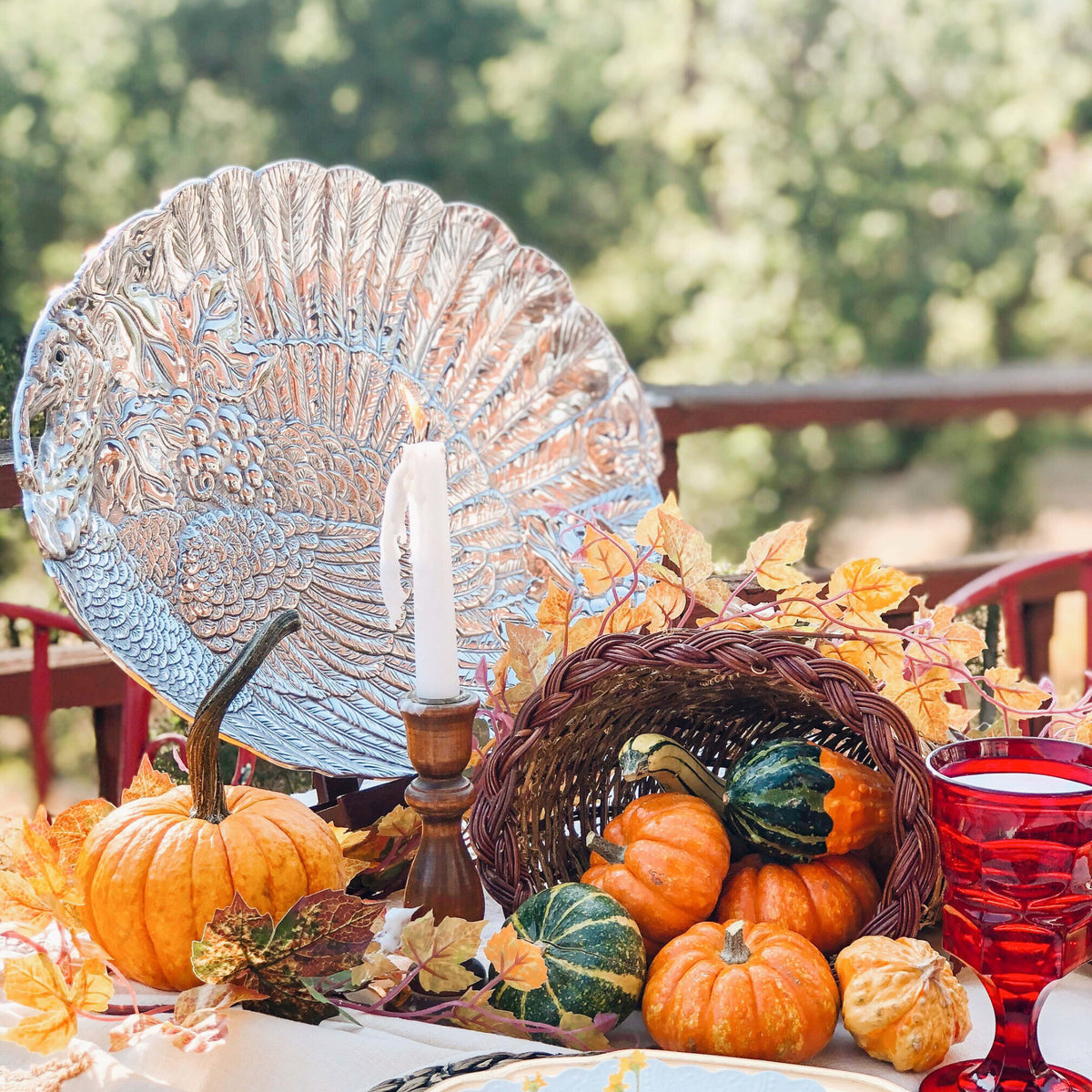 Arthur Court Game Birds Turkey Oval Platter