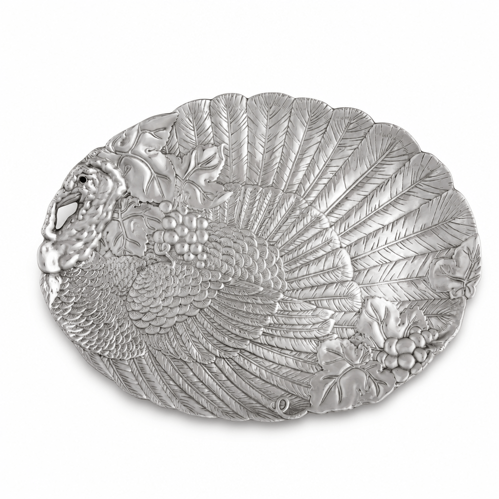 Arthur Court Game Birds Turkey Oval Platter
