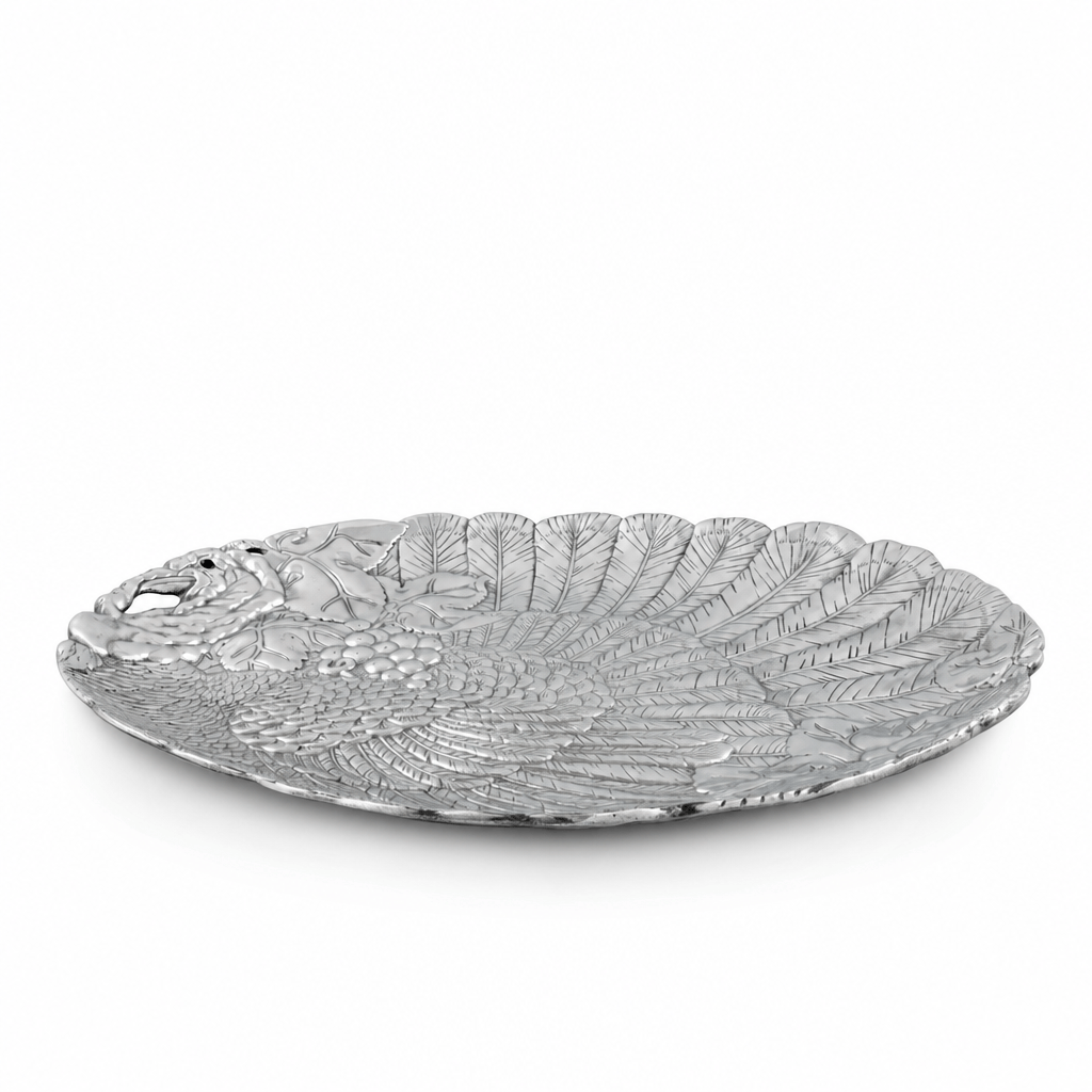 Arthur Court Game Birds Turkey Oval Platter