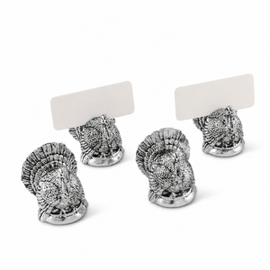 Arthur Court Game Birds Turkey Placecard Holder (Set of 4)