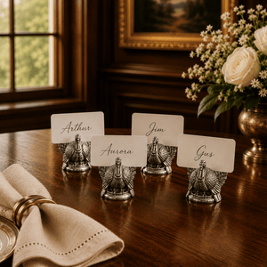 Arthur Court Game Birds Turkey Placecard Holder (Set of 4)