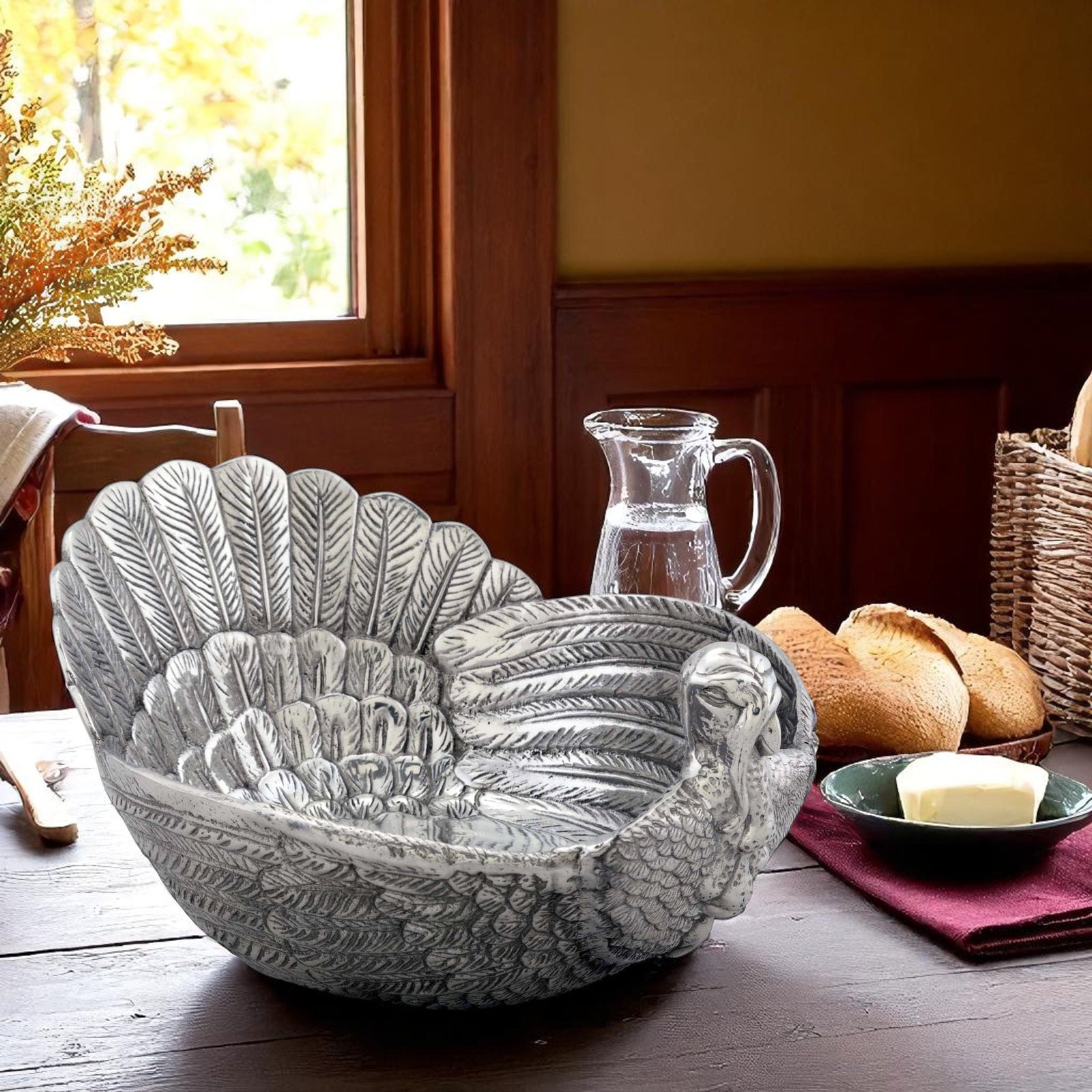 Arthur Court Game Birds Turkey Salad Serving Bowl