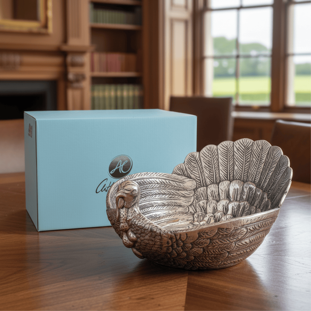 Arthur Court Game Birds Turkey Salad Serving Bowl