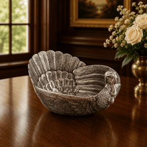 Arthur Court Game Birds Turkey Salad Serving Bowl