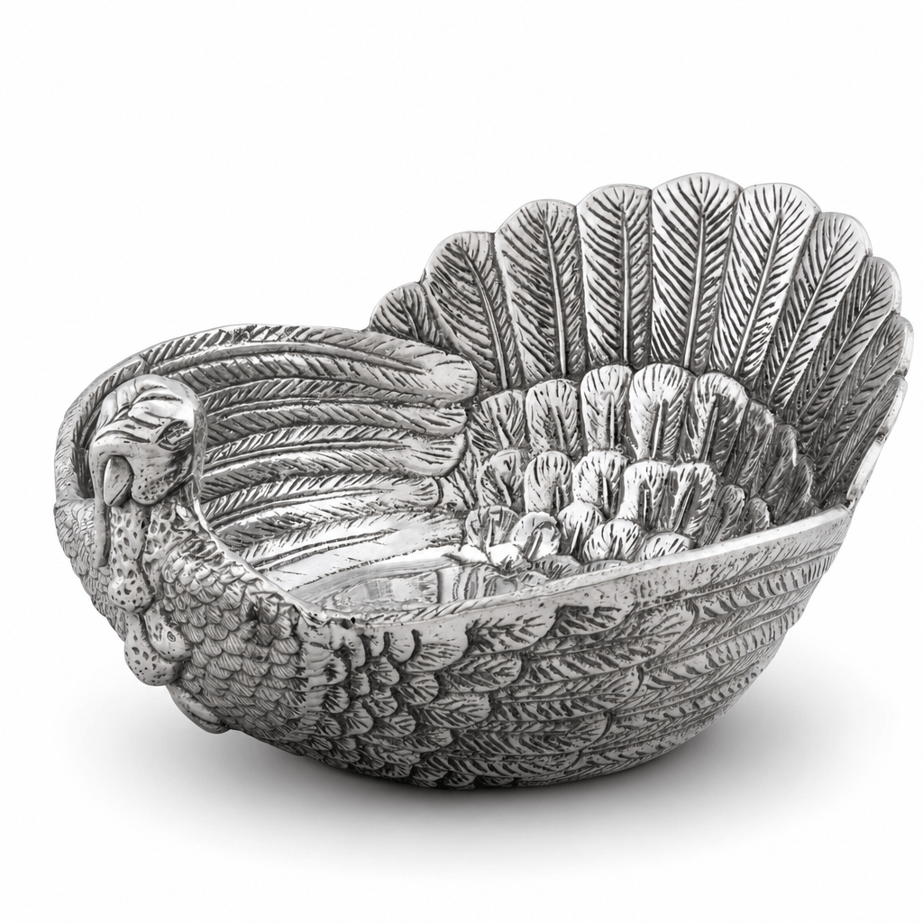 Arthur Court Game Birds Turkey Salad Serving Bowl