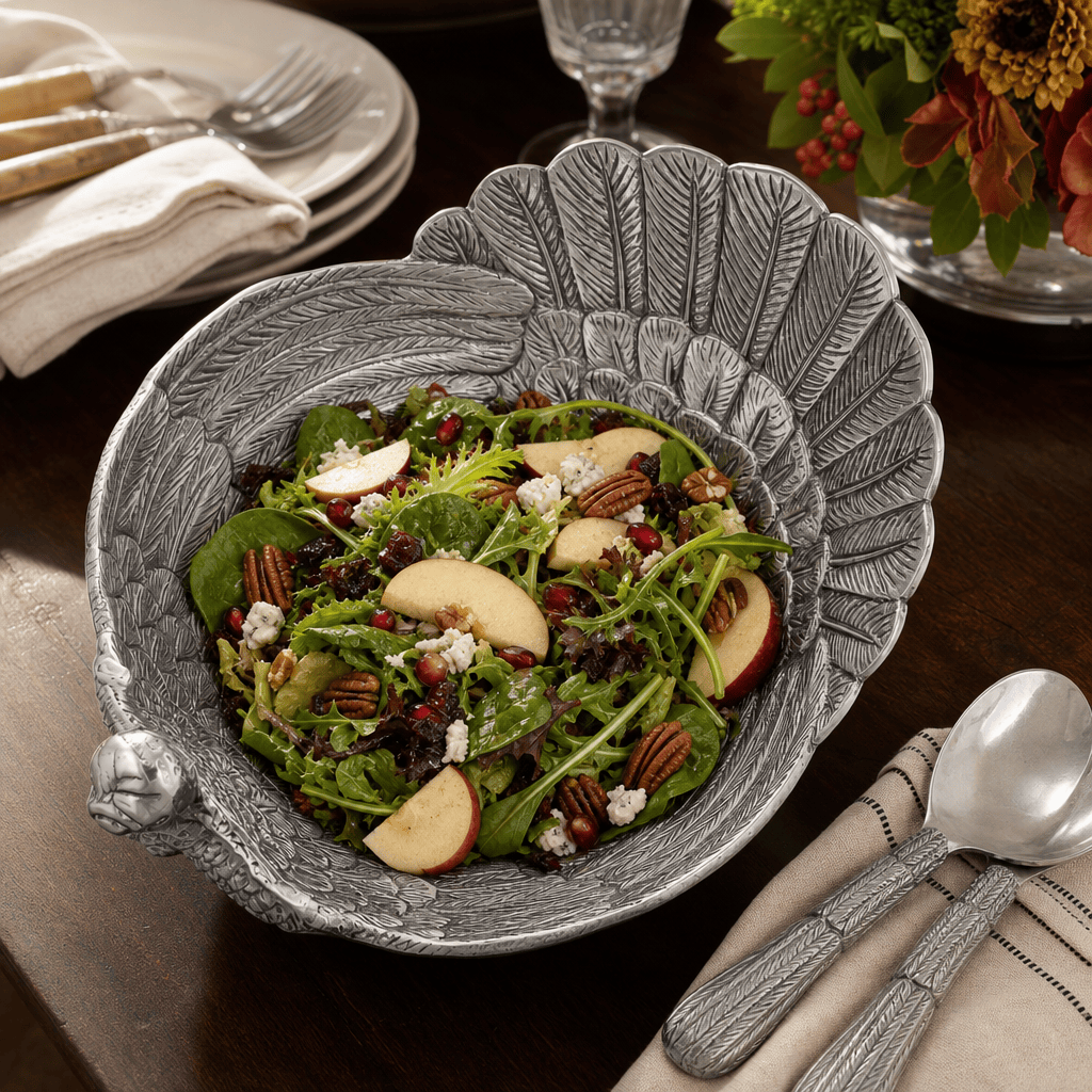 Arthur Court Game Birds Turkey Salad Serving Bowl