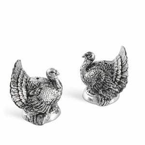 Arthur Court Game Birds Turkey Salt and Pepper Shaker