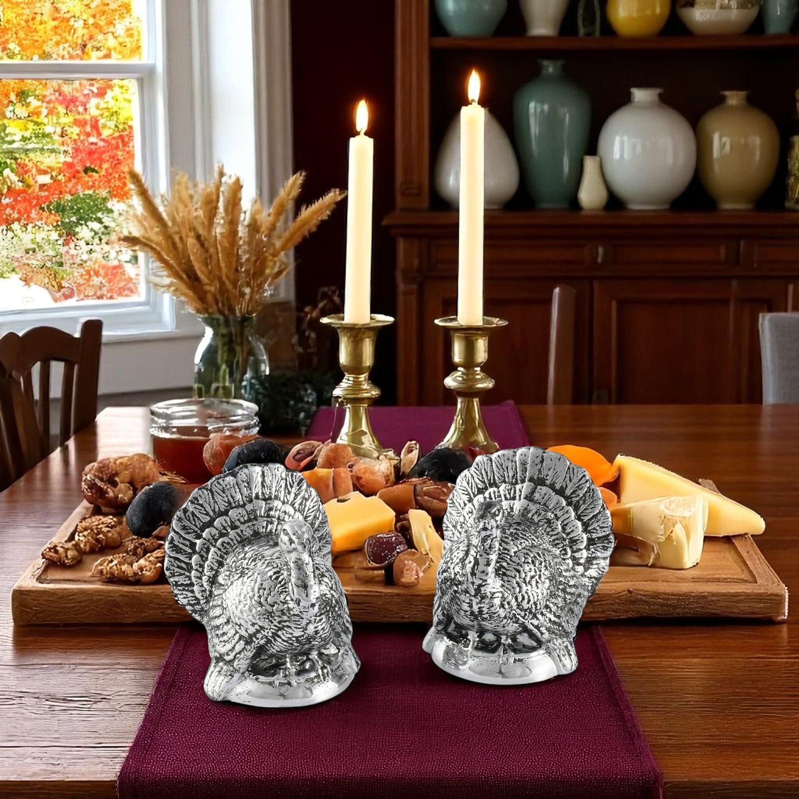 Arthur Court Game Birds Turkey Salt and Pepper Shaker