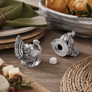 Arthur Court Game Birds Turkey Salt and Pepper Shaker