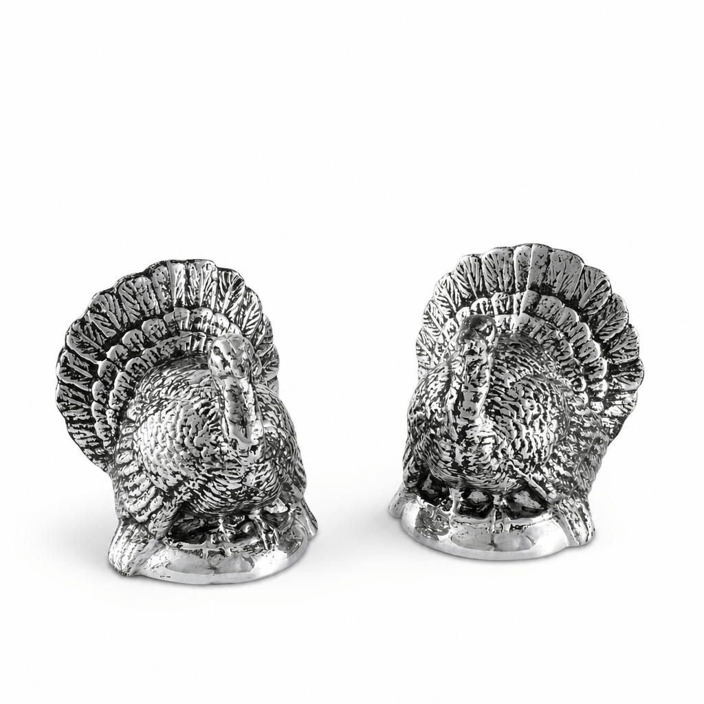 Arthur Court Game Birds Turkey Salt and Pepper Shaker