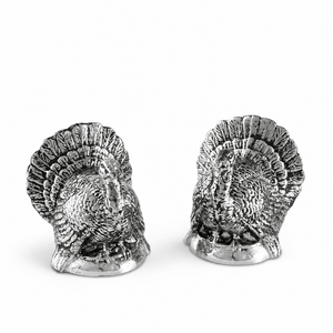 Arthur Court Game Birds Turkey Salt and Pepper Shaker