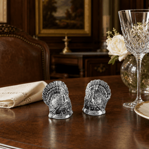 Arthur Court Game Birds Turkey Salt and Pepper Shaker