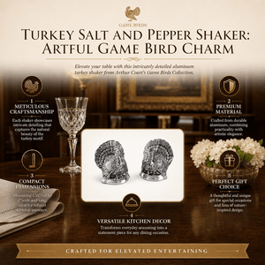 Arthur Court Game Birds Turkey Salt and Pepper Shaker