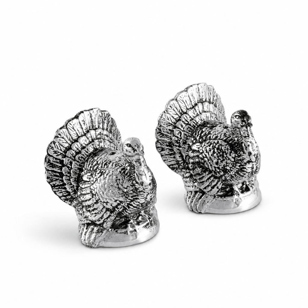 Arthur Court Game Birds Turkey Salt and Pepper Shaker