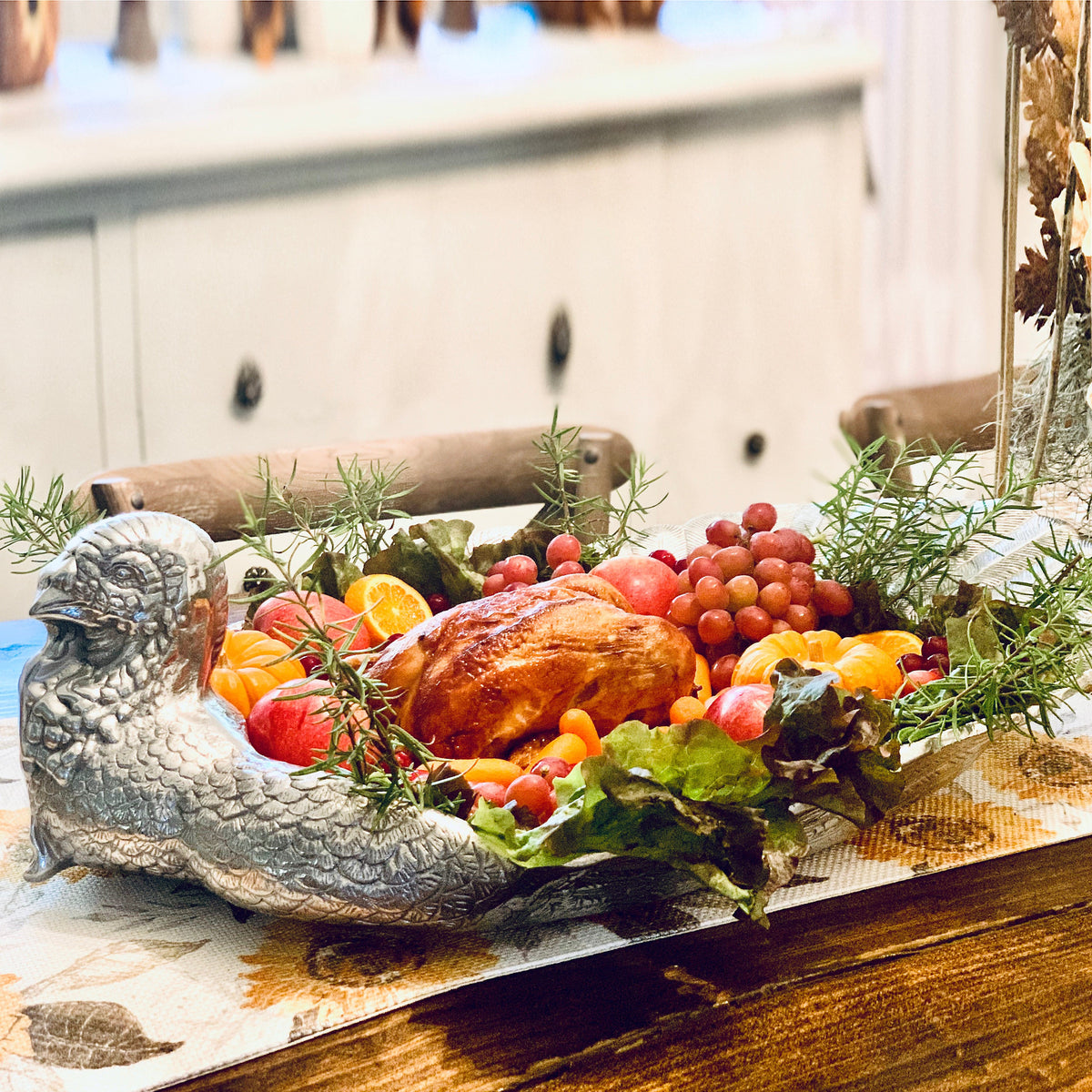 Arthur Court Game Birds Turkey Tray Large