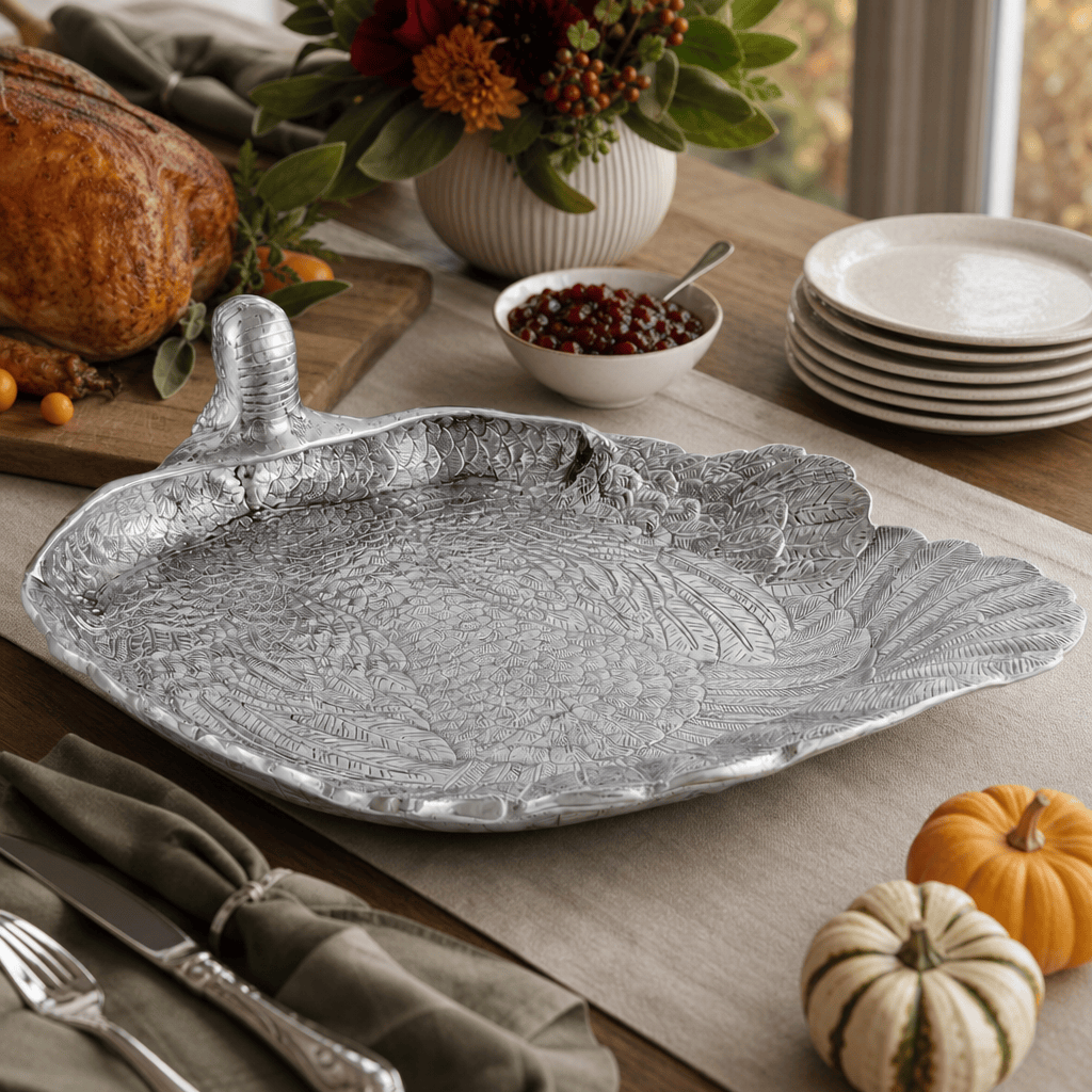 Arthur Court Game Birds Turkey Tray Large