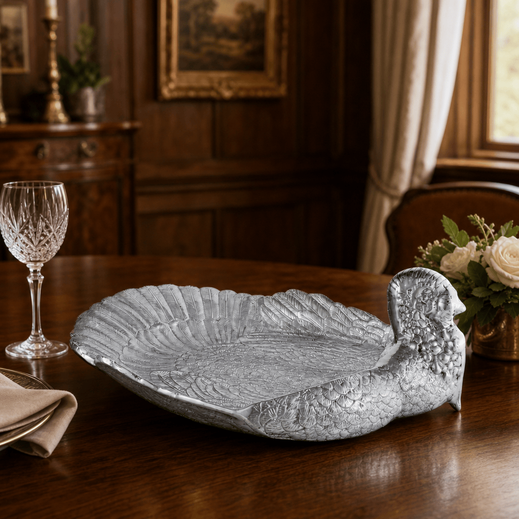 Arthur Court Game Birds Turkey Tray Large