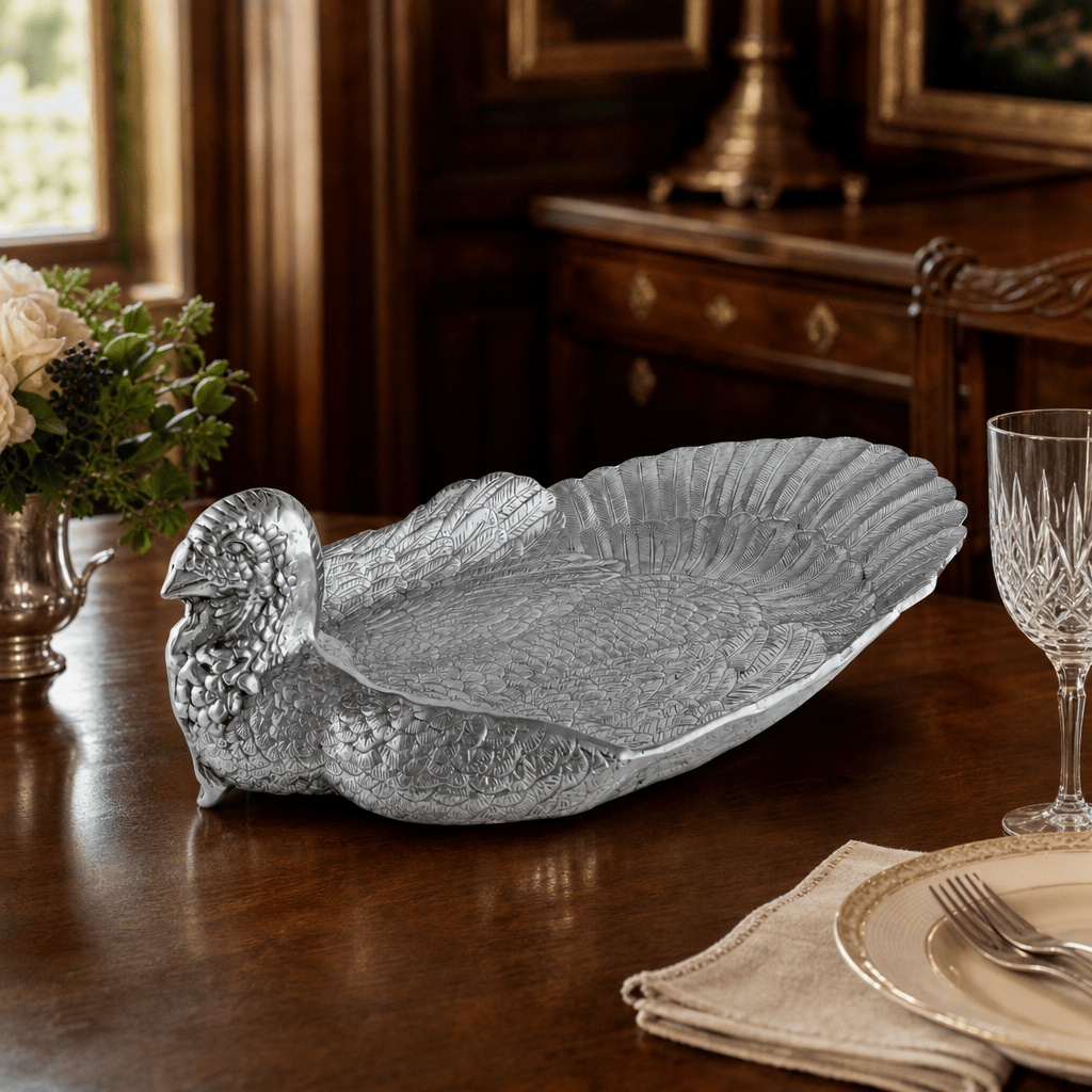 Arthur Court Game Birds Turkey Tray Large