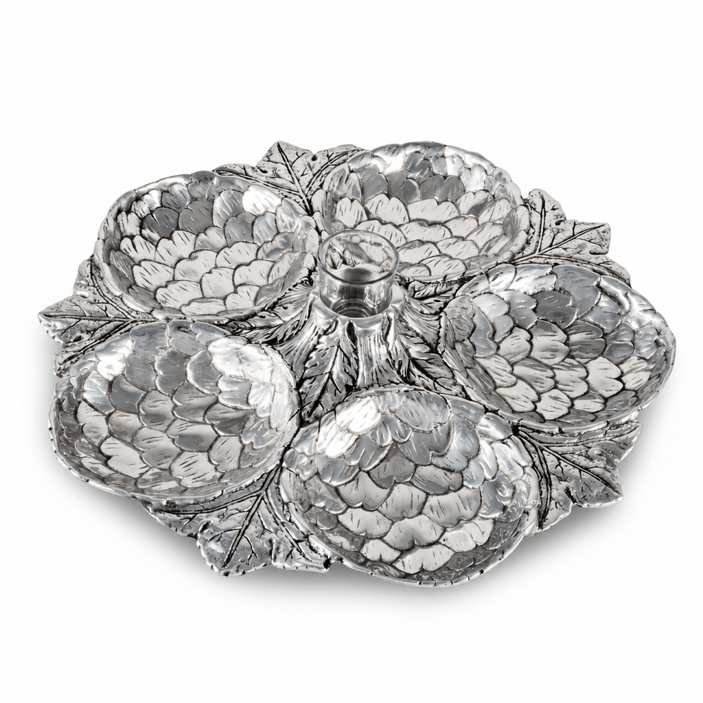 Arthur Court Grape Artichoke 5 Section Snack Tray