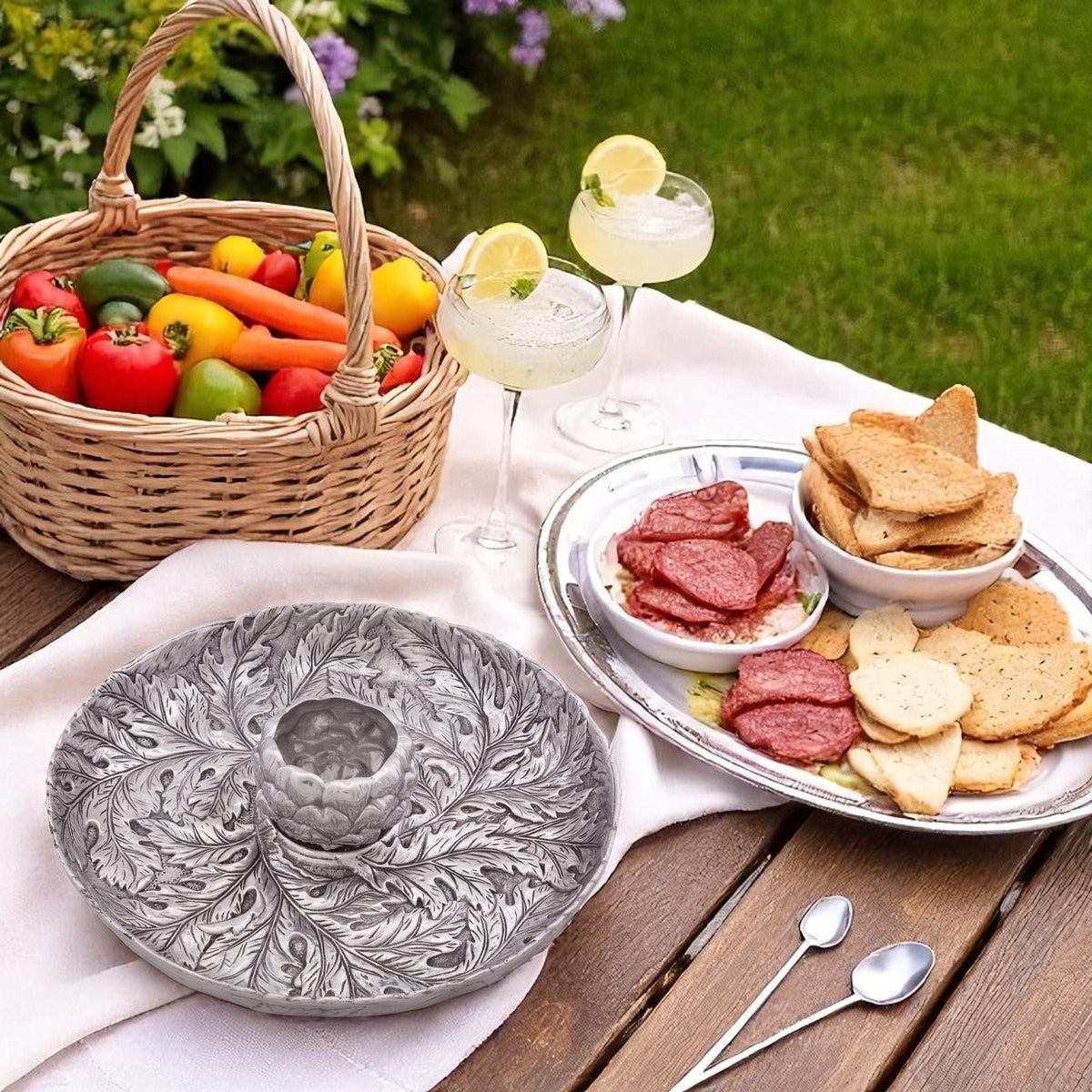 Arthur Court Grape Artichoke Chip and Dip