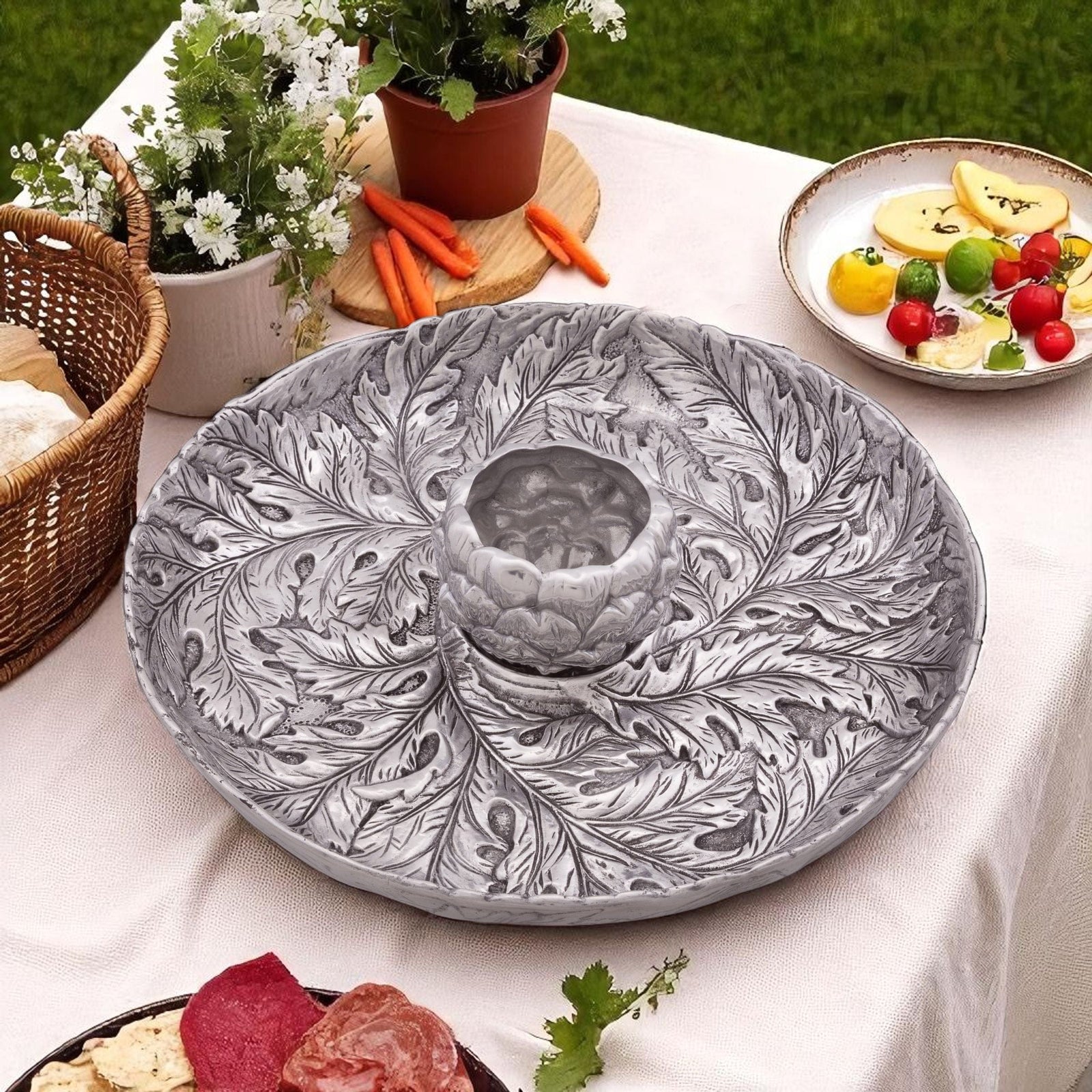 Arthur Court Grape Artichoke Chip and Dip