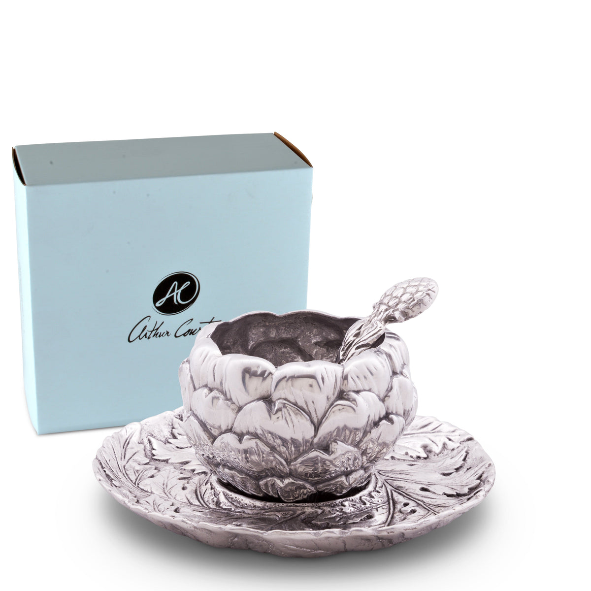 Arthur Court Grape Artichoke Condiment Set 3 piece