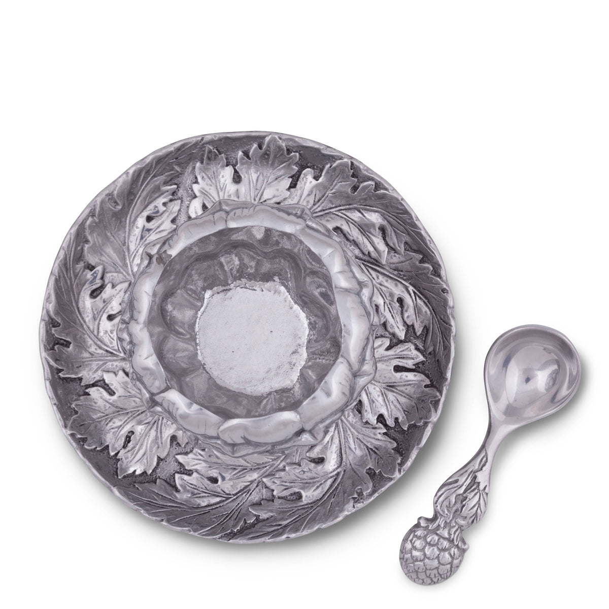 Arthur Court Grape Artichoke Condiment Set 3 piece