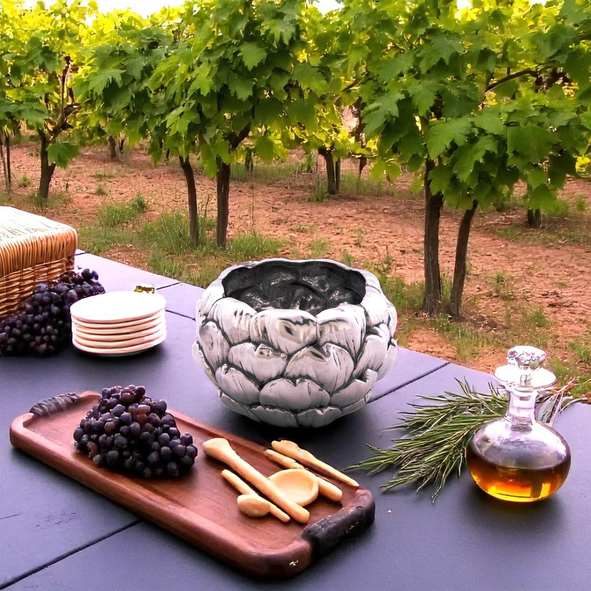 Arthur Court Grape Artichoke Dip Bowl