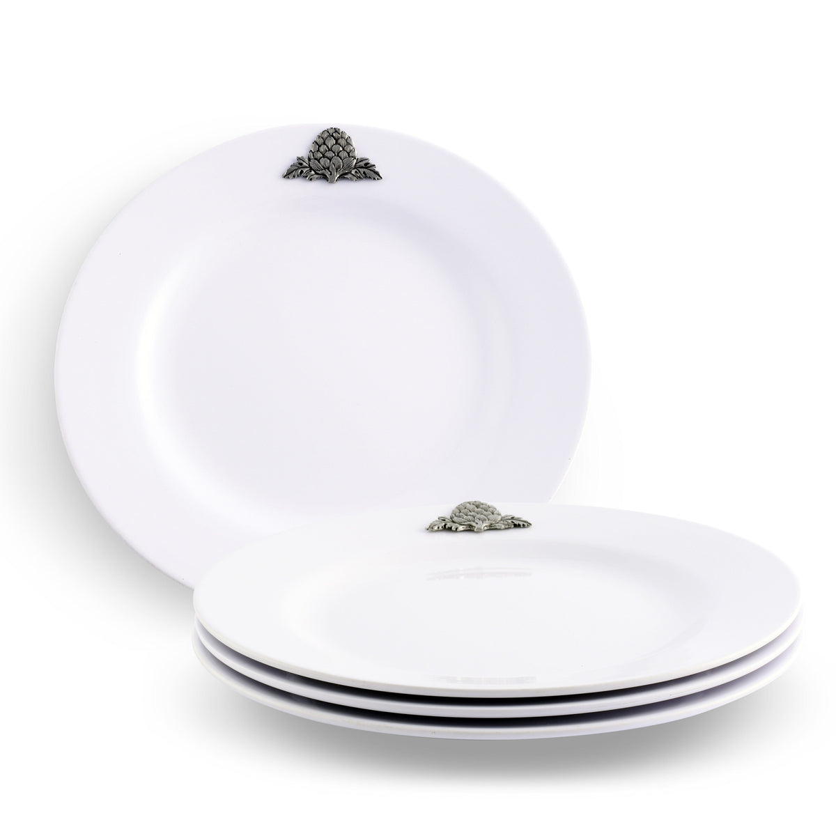 Arthur Court Grape Artichoke Melamine Lunch Plates - Set of 4