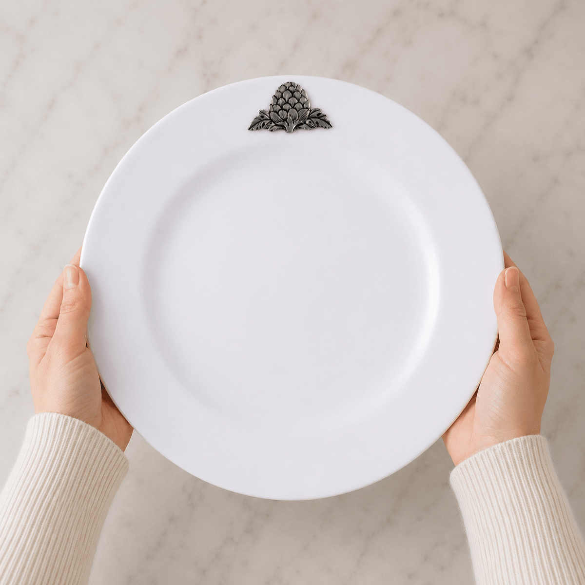 Arthur Court Grape Artichoke Melamine Lunch Plates - Set of 4