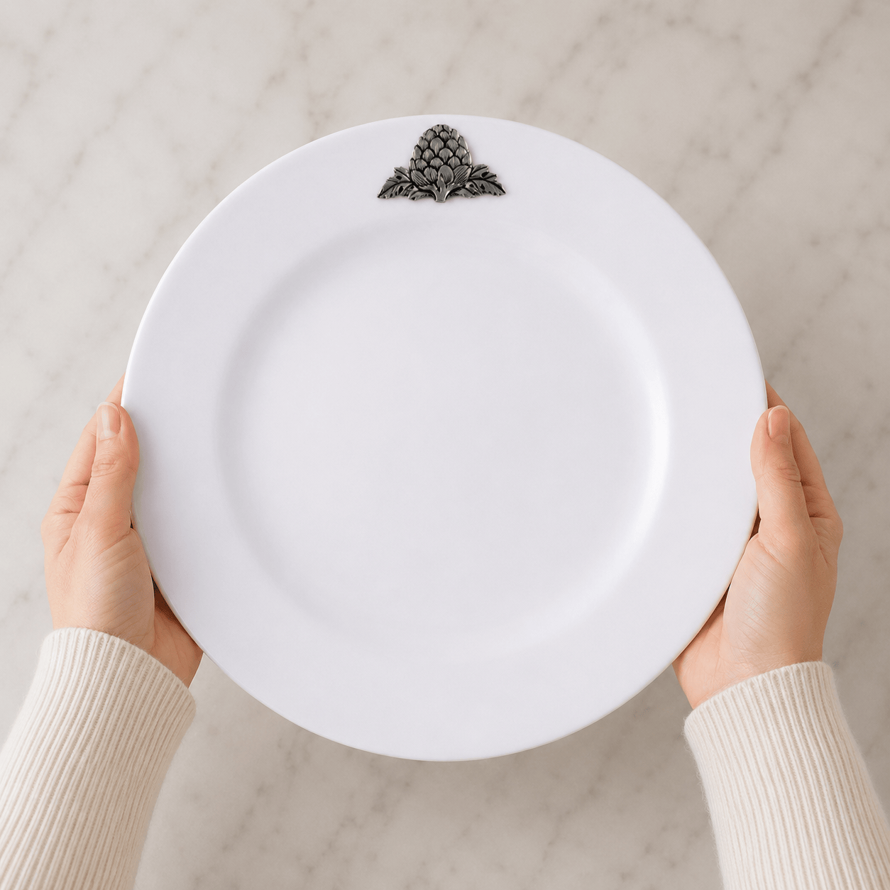Arthur Court Grape Artichoke Melamine Lunch Plates - Set of 4