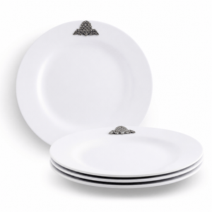 Arthur Court Grape Artichoke Melamine Lunch Plates - Set of 4