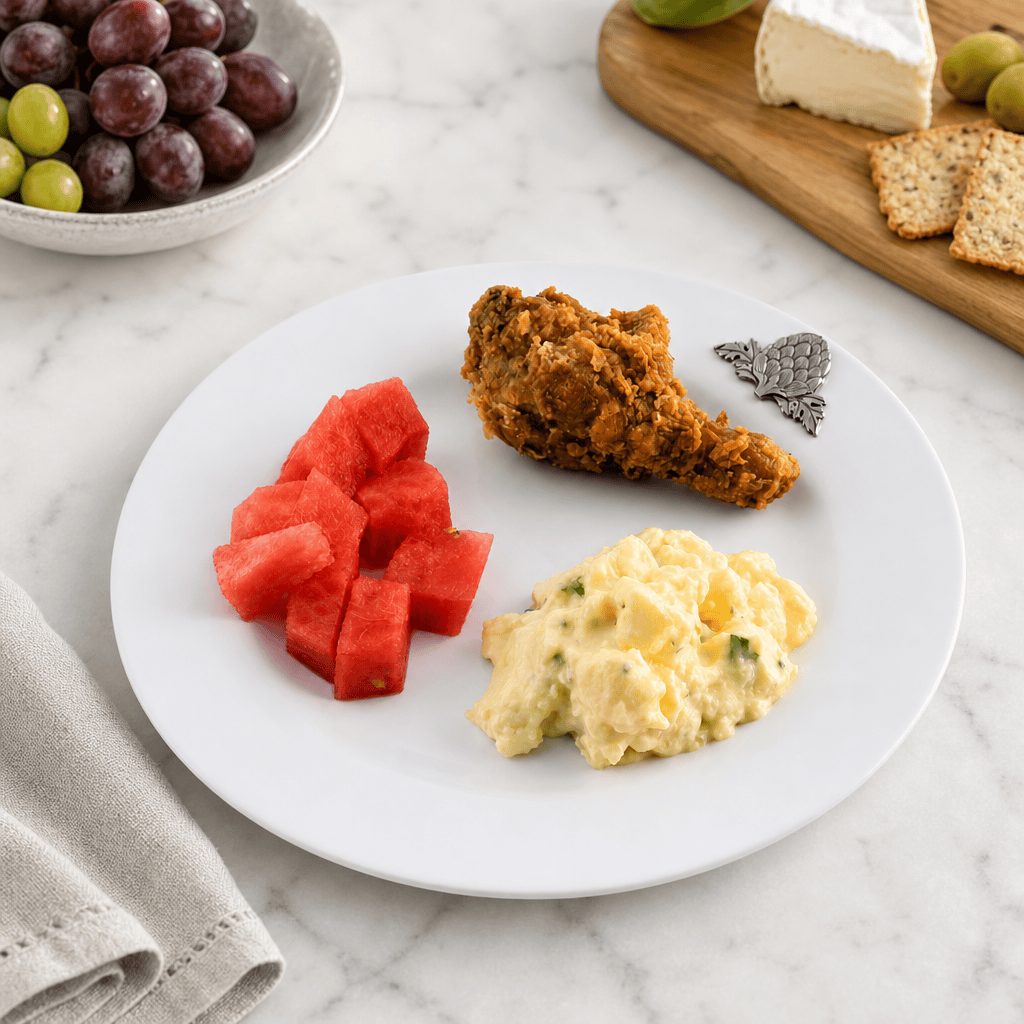Arthur Court Grape Artichoke Melamine Lunch Plates - Set of 4