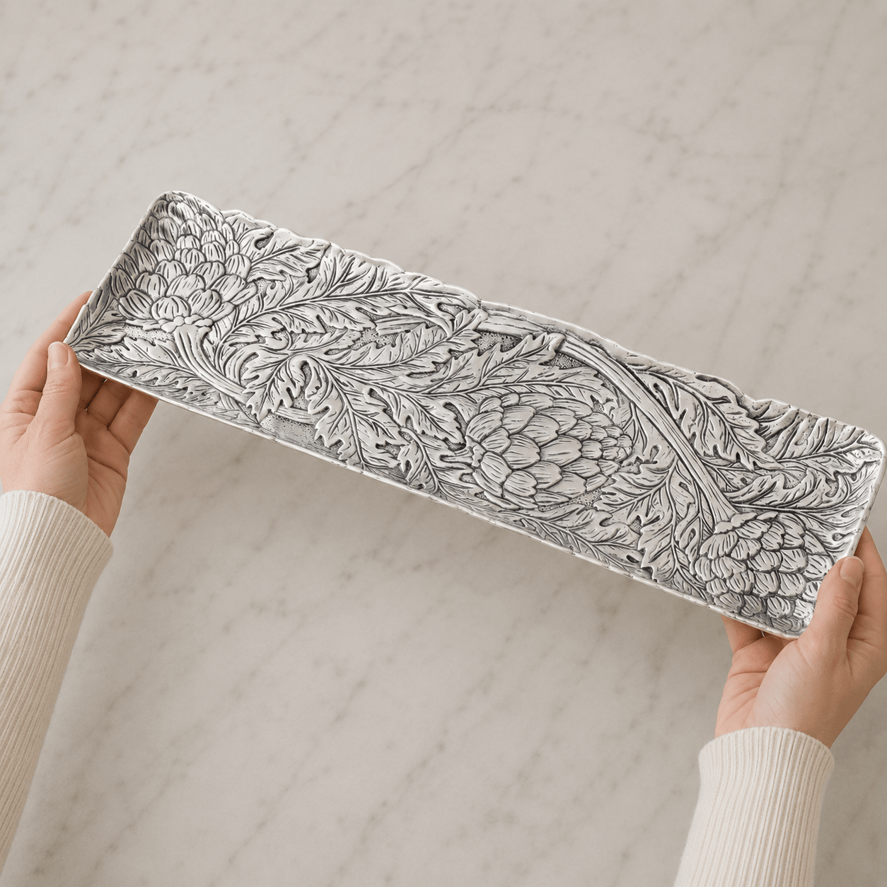 Arthur Court Grape Artichoke Oblong Tray