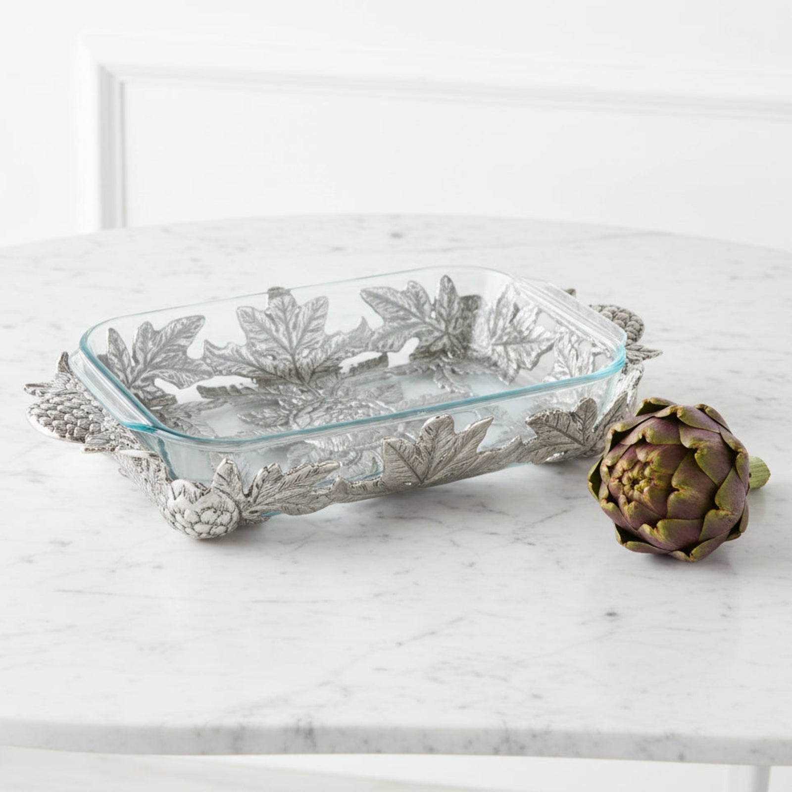 Arthur Court Grape Artichoke Pyrex Holder 3qt