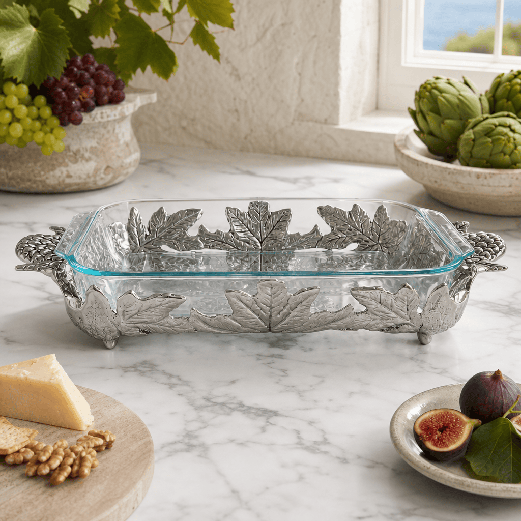 Arthur Court Grape Artichoke Pyrex Holder 3qt