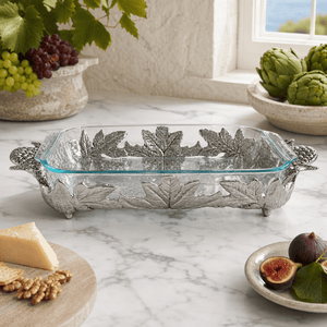 Arthur Court Grape Artichoke Pyrex Holder 3qt