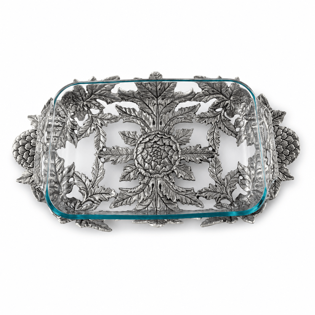 Arthur Court Grape Artichoke Pyrex Holder 3qt