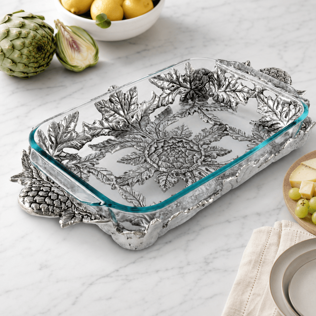 Arthur Court Grape Artichoke Pyrex Holder 3qt