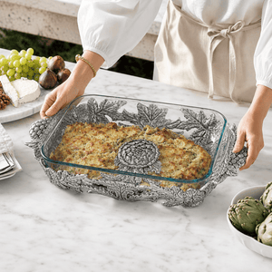 Arthur Court Grape Artichoke Pyrex Holder 3qt