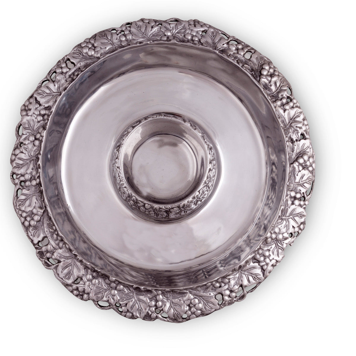 Arthur Court Grape Chilling Appetizer and Seafood Serving Bowl - Grape Pattern