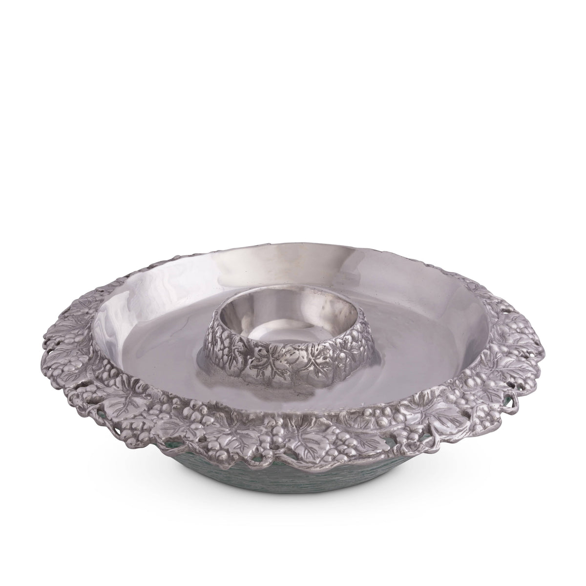 Arthur Court Grape Chilling Appetizer and Seafood Serving Bowl - Grape Pattern