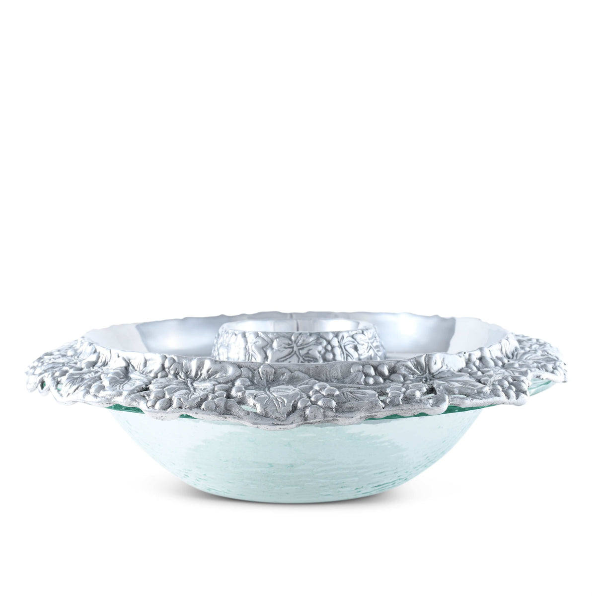 Arthur Court Grape Chilling Appetizer and Seafood Serving Bowl - Grape Pattern