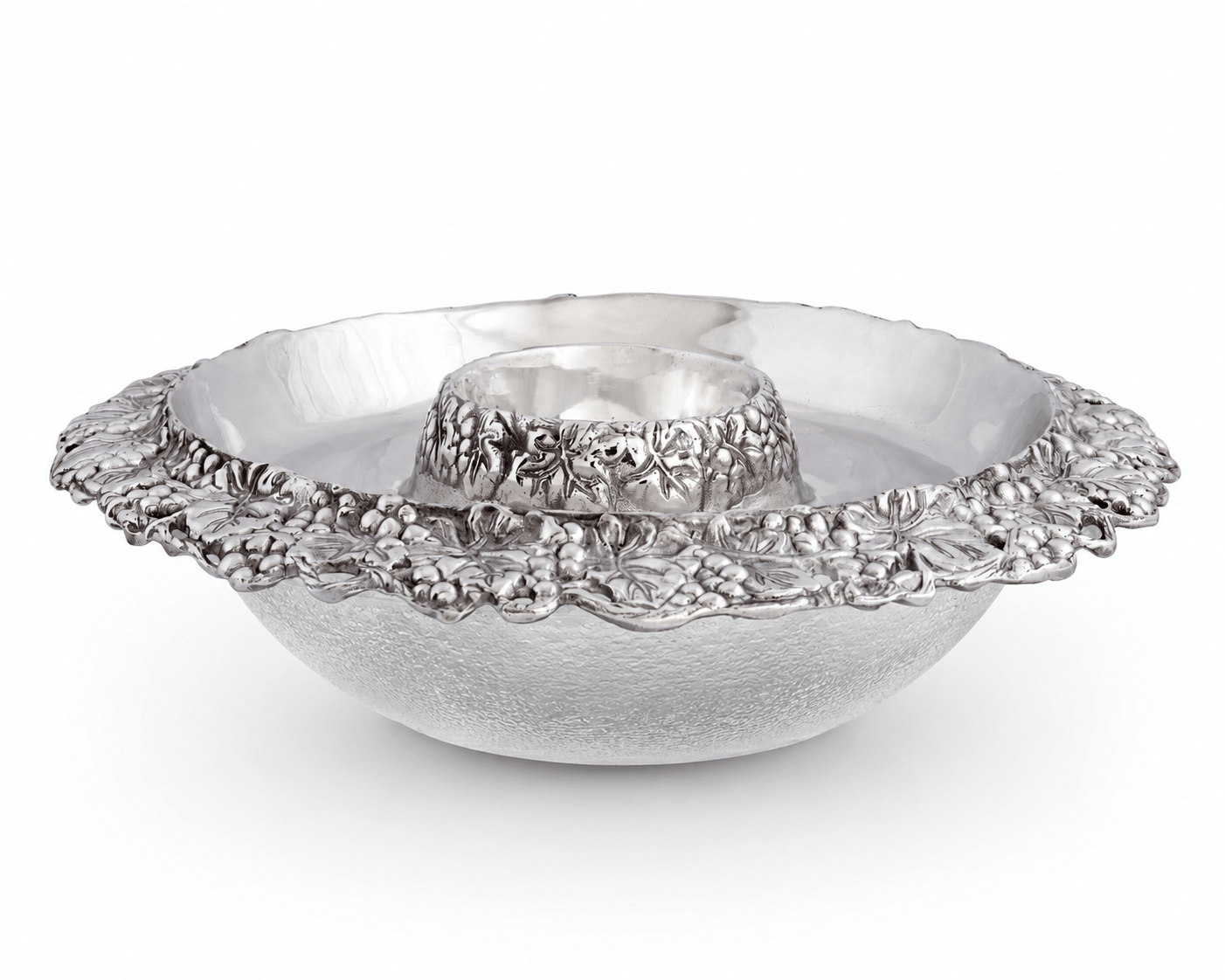 Arthur Court Grape Chilling Appetizer and Seafood Serving Bowl - Grape Pattern