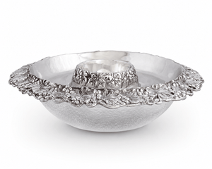 Arthur Court Grape Chilling Appetizer and Seafood Serving Bowl - Grape Pattern